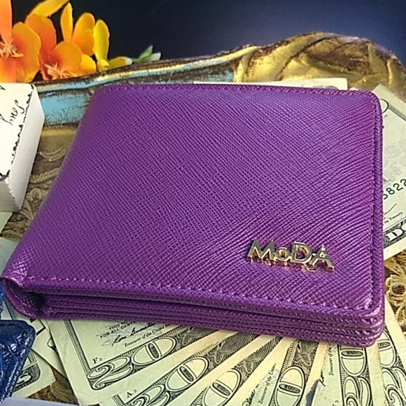 LAST ONE BLUE CLASS 💲STASH Classic bifold wallets by MoDA NY - Picture 3 of 8